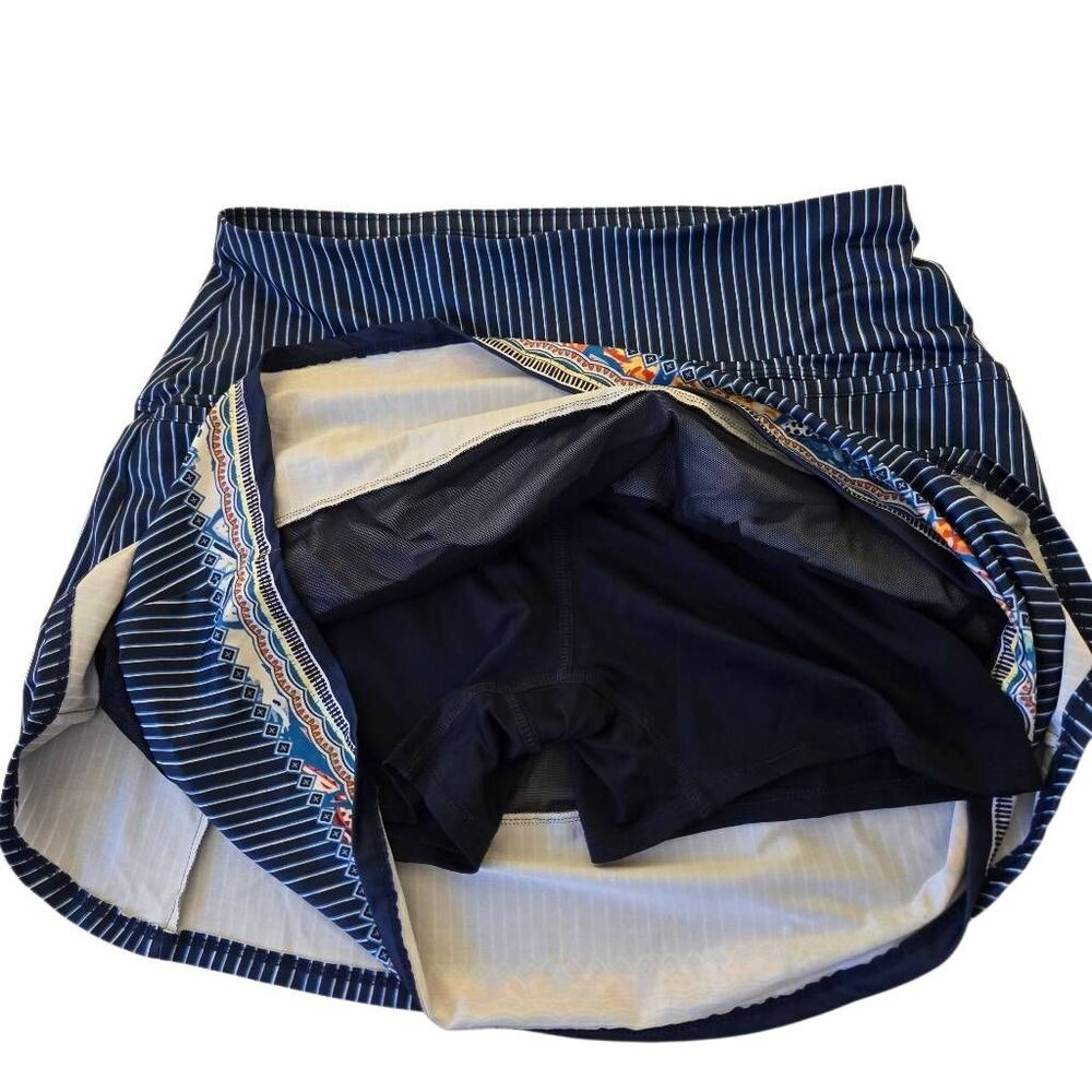 Lucky in Love Womens Dreaming of Aegean Athletic Golf Tennis Skort Medium - Picture 5 of 10